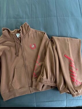 VS PINK Full Zip Hoodie and Sweatpants